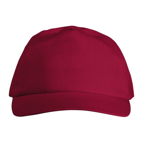 Бейсболка Basic, 5-ти панельная, красный