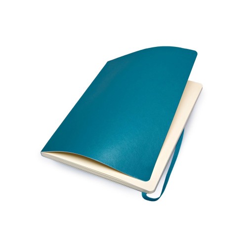 Записная книжка Moleskine Classic Soft (в линейку), Хlarge (19х25 см), бирюзовый