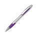 MILEY SILVER. Шариковая ручка с противоскользящим покрытием, Пурпурный