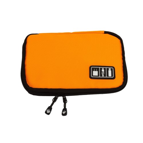 Органайзер для зарядных устройств, USB-флешек и других аксессуаров, оранжевый