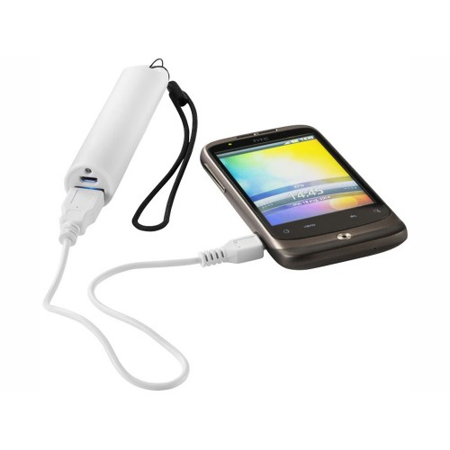 Портативное зарядное устройство Beam, 2200 mAh, белый