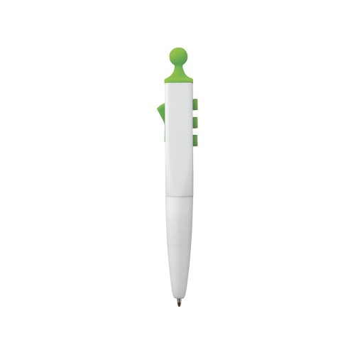 Ручка шариковая Clic Pen, белый/лайм