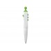Ручка шариковая Clic Pen, белый/лайм