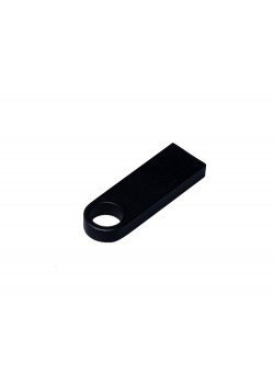 USB 2.0-флешка на 512 Мбайт с мини чипом и круглым отверстием, черный