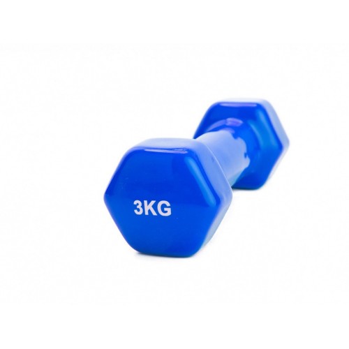 Гантель обрезиненная Magneto 3 кг, синий