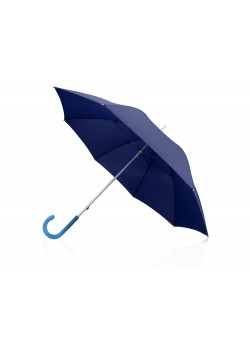 Зонт-трость механический с полупрозрачной ручкой, синий