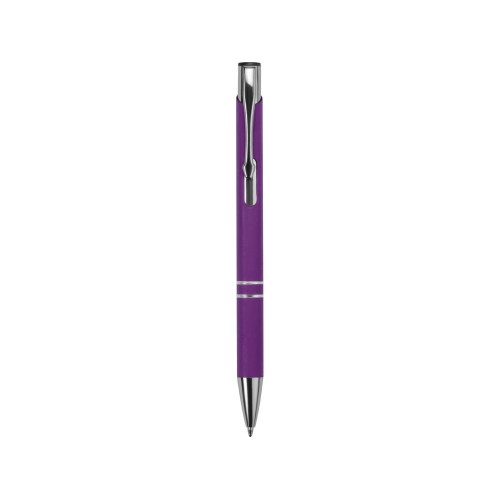 Ручка металлическая шариковая Legend Gum софт-тач, фиолетовый
