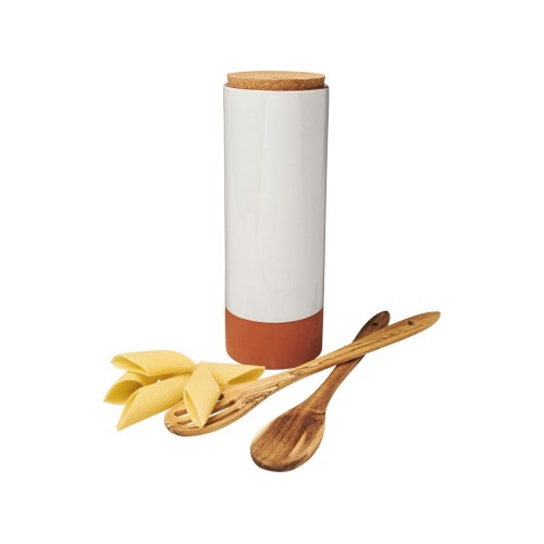 Емкость для пасты Terracotta с ложками, оранжевый