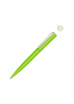 Металлическая шариковая ручка soft touch Brush gum, светло-зеленый