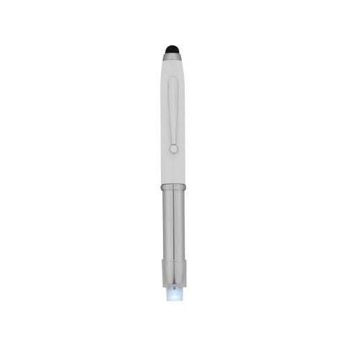Ручка-стилус шариковая Xenon, белый, синие чернила