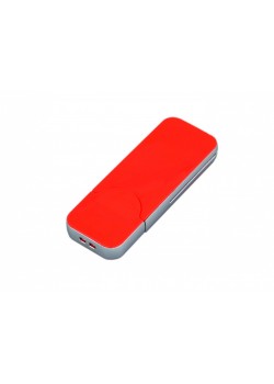 USB-флешка на 64 ГБ в стиле I-phone, прямоугольнй формы, красный