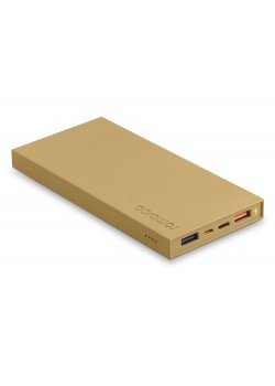 Внешний аккумулятор Rombica NEO ARIA Amber, 10000мАч, Soft-touch, PD, QCharge, Type-C, янтарный