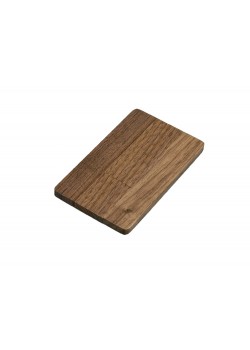 Флешка в виде деревянной карточки с выдвижным механизмом, 32 Гб, коричневый