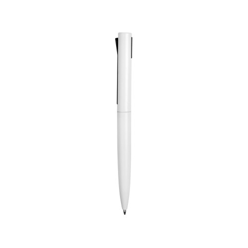 Ручка металлическая шариковая Bevel, белый/черный