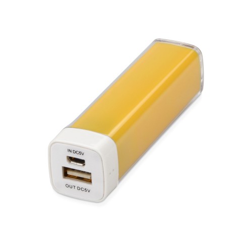 Портативное зарядное устройство Ангра, 2200 mAh, желтый