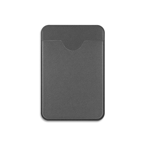 Чехол-картхолдер Favor на клеевой основе на телефон для пластиковых карт и и карт доступа, серый