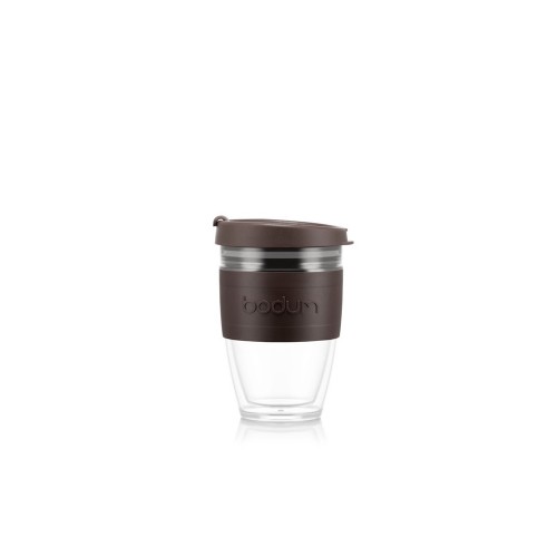 JOYCUP DOUBLE 250. travel mug 250ml, темно-каштановый