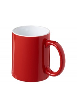 Керамическая кружка Java, красный/белый