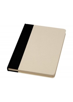 Liliana блокнот формата А5 в твердой обложке из пластика из сахарного тростника - сплошной черный