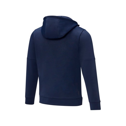 Мужской свитер анорак Sayan на молнии на половину длины с капюшоном, темно-синий