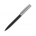 Ручка металлическая soft-touch шариковая Tally с зеркальным слоем, серебристый/черный