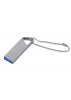 USB 3.0-флешка на 16 Гб с мини чипом, компактный дизайн, отверстие треугольной формы для цепочки