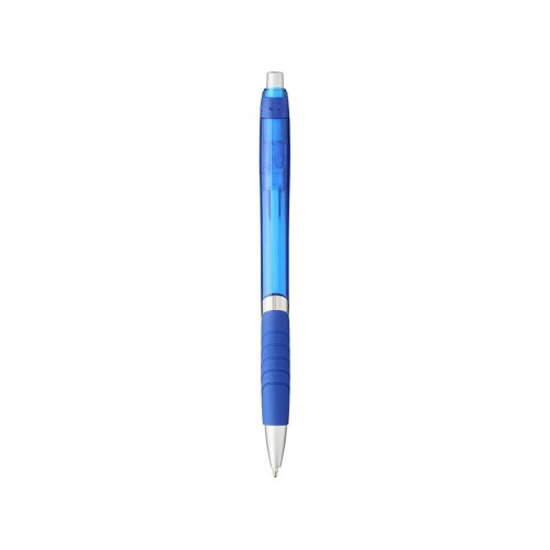 Шариковая ручка с резиновой накладкой Turbo, синий
