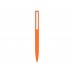 Ручка шариковая пластиковая Bon с покрытием soft touch, оранжевый