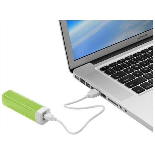 Портативное зарядное устройство Flash 2200 мА/ч, лайм