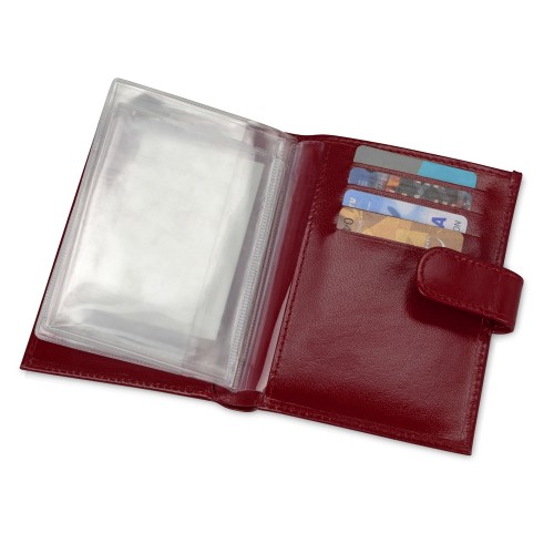 Бумажник для водительских документов, красный