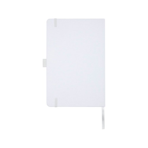 Блокнот Honua форматом A5 из переработанной бумаги с обложкой из переработанного ПЭТ, белый