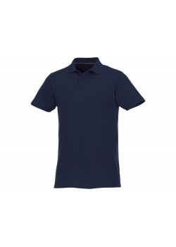 Мужское поло Helios с коротким рукавом, темно-синий