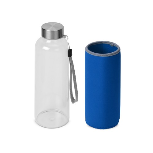 Бутылка для воды Pure c чехлом, 420 мл,синий