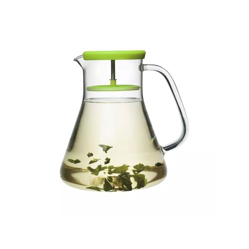 Чайник стеклянный Dancing Leaf, 1,2 л, зеленый