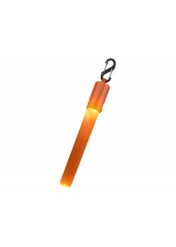 Фонарь Fluo с клипом, оранжевый