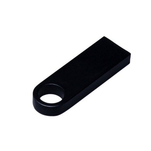 USB 2.0-флешка на 8 Гб с мини чипом и круглым отверстием, черный