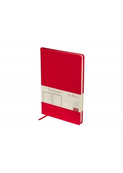 Блокнот А5 Megapolis Velvet, красный