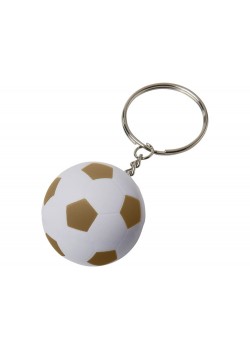 Футбольный брелок Striker, белый/золотистый