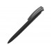 Ручка шариковая трехгранная UMA TRINITY K transparent GUM, soft-touch, черный