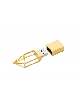 USB-флешка на 16 ГБ,micro USB  золото