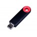 USB-флешка промо на 8 Гб прямоугольной формы, выдвижной механизм, красный