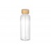 Бутылка из переработанного пластика Kato Bamboo с бамбуковой крышкой, 500 мл