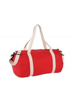 Хлопковая сумка Barrel Duffel, красный/бежевый