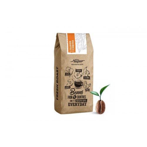 Nechaev «Super Crema» кофе в зернах свежей обжарки 500г