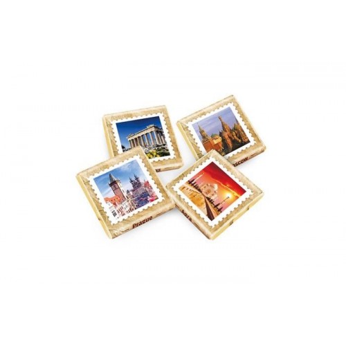 Шоколад коллекционный 1000х5г «Города Мира» горький золото