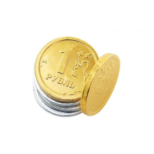 Шоколадные монеты 500х6г «Рубль»