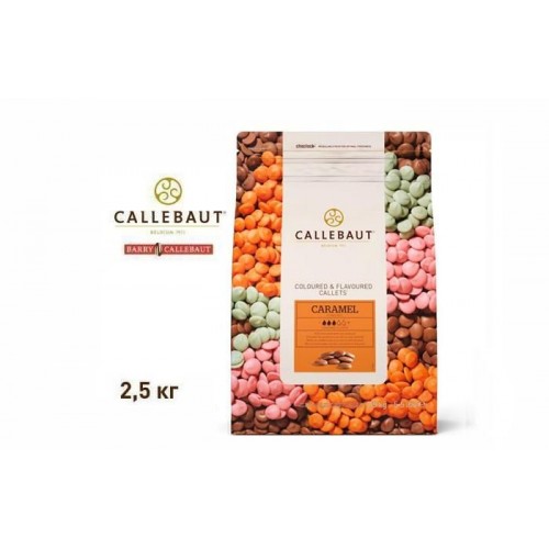 Callebaut - Шоколад молочный 31,1% какао с настоящей карамелью CHF-N3438CARRT-U70 2,5кг в коробке по 4шт.