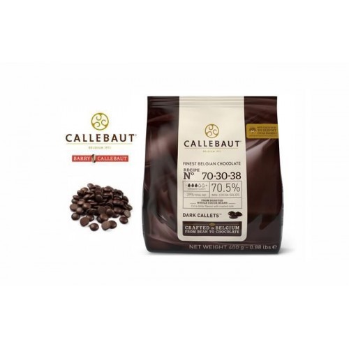Callebaut - Шоколад темный 70,5% какао (70-30-38-E0-D94) 0,4кг