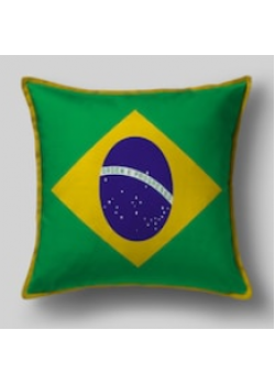 Подушка с флагом Бразилии