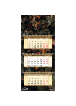 Календарь ТРИО-Макси плюс с уплотненным шпигелем и уплотненными подложками (3 рекламных поля)